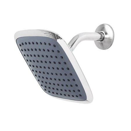 HOME BASICS Chrome Jumbo Square Shower Head SH30298